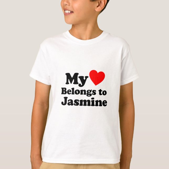 Min hjärta hör hemma till jasminen tröja (Framsida)
