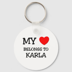 Min hjärta hör hemma till KARLA Nyckelring