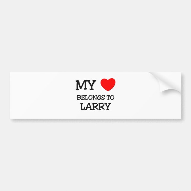 Min hjärta hör hemma till Larry Bildekal (Framsidan)