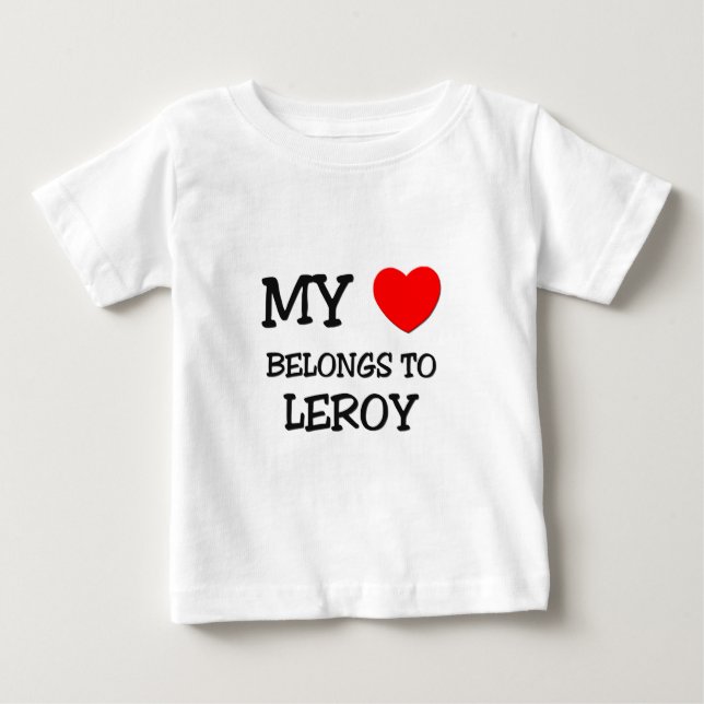 Min hjärta hör hemma till Leroy Tee Shirt (Framsida)
