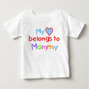 Min hjärta hör hemma till mammor t shirt