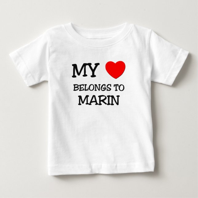 Min hjärta hör hemma till MARIN T Shirt (Framsida)
