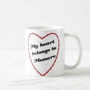 Min hjärta hör hemma till Memere Kaffemugg