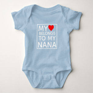 Min hjärta hör hemma till min Nana T Shirt