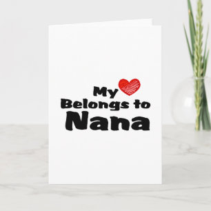 Min hjärta hör hemma till Nana Helgkort