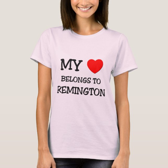 Min hjärta hör hemma till Remington Tee (Framsida)