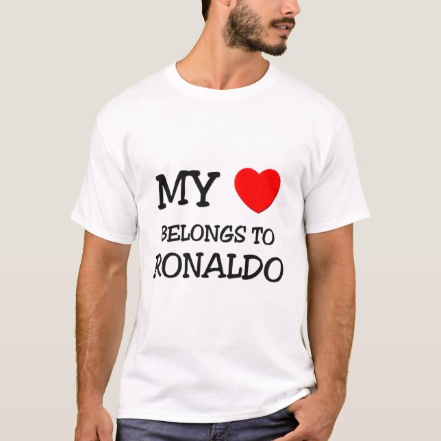 Min hjärta hör hemma till Ronaldo Tröja (Framsida)