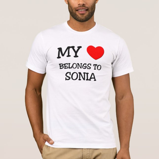 Min hjärta hör hemma till SONIA Tröja (Framsida)