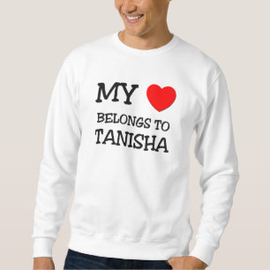 Min hjärta hör hemma till TANISHA Långärmad Tröja