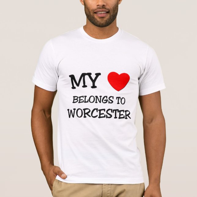 Min hjärta hör hemma till WORCESTER Tröja (Framsida)