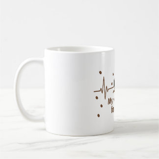 Min hjärta slår för kaffemuggen kaffemugg