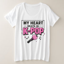 Min hjärta slår i K-POP Grafisk T-shirt