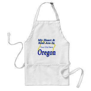 Min hjärta & Soul är i Oregon Förkläde