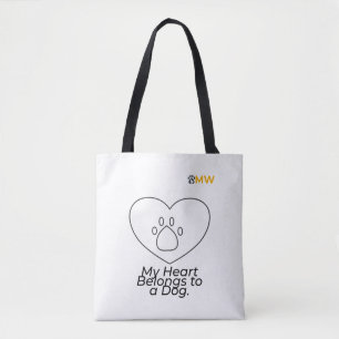 Min hjärta tillhör en hund Totebag – Söt hundkärle Tygkasse