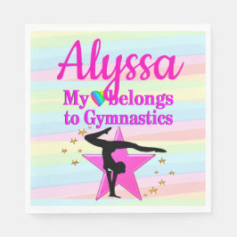 MIN HJÄRTA TILLHÖR TILL GYMNASTIK PAPPERSSERVETT