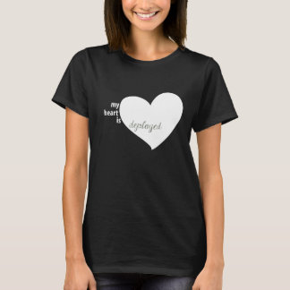 Min hjärta utplaceras tee shirt