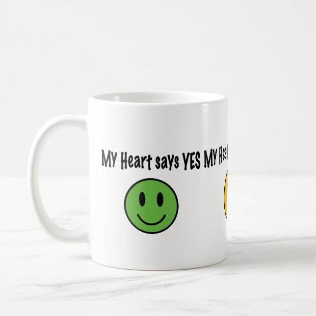 Min hjärtanågot att säga ja… kaffemugg (Vänster)
