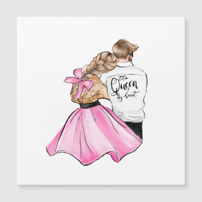 Min hjärtas drottning Alla hjärtans dag par i kärl (Framsida)