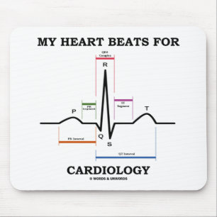 Min hjärtatakter för Cardiology (bihålarytm) Musmatta