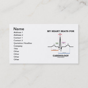 Min hjärtatakter för Cardiology (ECG/EKG) Visitkort