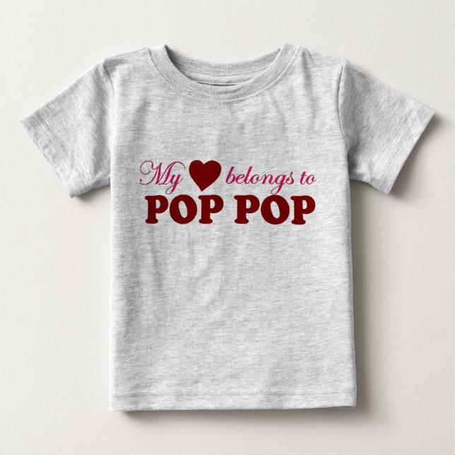 Min hjärtatillhör som poppar pop t-shirt (Framsida)