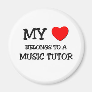 Min hjärtatillhör till en MUSIK HANDLEDER Magnet