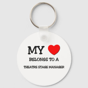 Min hjärtatillhör till en THEATRE ARRANGERAR Nyckelring