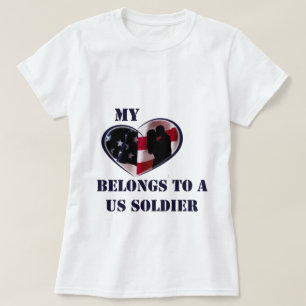 Min hjärtatillhör till en US-soldat T Shirt