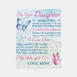 Min hjärtdotterdotters Personlig Fleecefilt