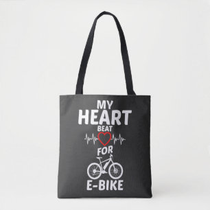 Min hjärtrytm för Ecykel E Bike T-Shirt Tygkasse