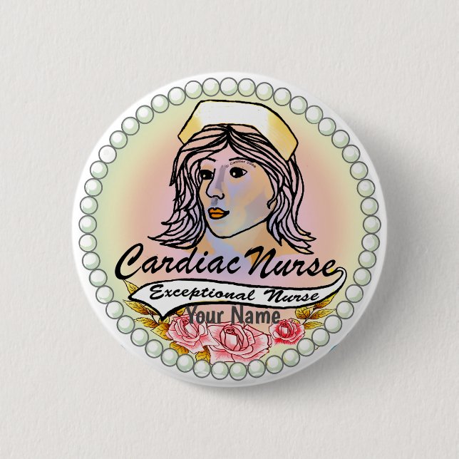 Min hjärtsjuksköterska knapp (Framsida)