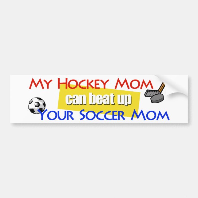 Min hockeymammabildekal bildekal (Framsidan)