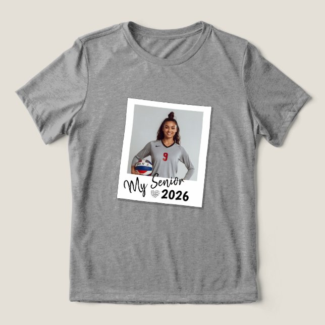 Min högsta Anpassningsbar Bild Volleyball Shirt T Shirt (Design Framsida)