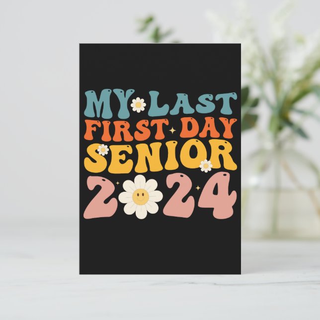 Min högsta klass för första dagen 2024 tack kort (Stående Fram)
