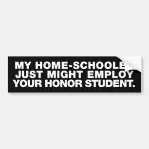 Min Homeschooler, din hederstudentbildekal Bildekal