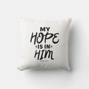 Min hoppfulla Bra Hope citerar Gospel Graphics Hop Kudde