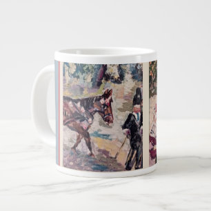 Min horsey renoir stil Dekorativ kudde Jumbo Mugg