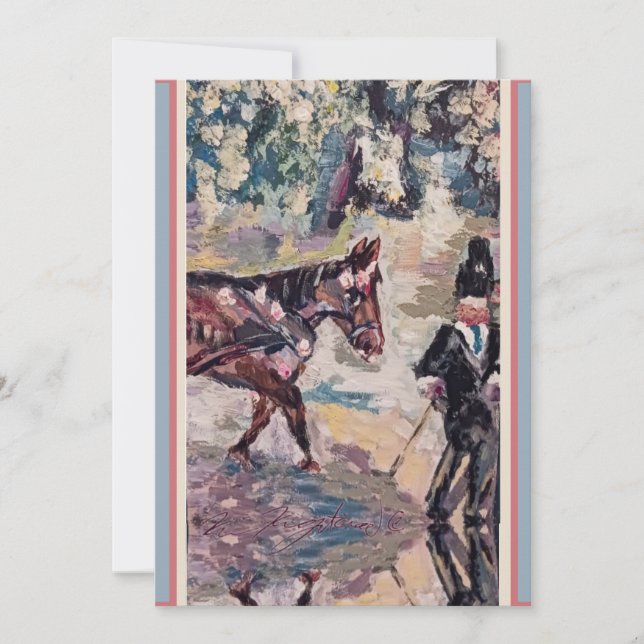Min horsey renoir stil tack kort (Framsida)