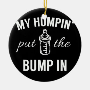 Min Humpin sätter i första gången i Far Julgransprydnad Keramik