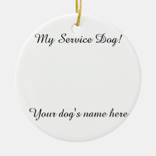 MIN HUND (ANPASSADE) JULGRANSPRYDNAD KERAMIK
