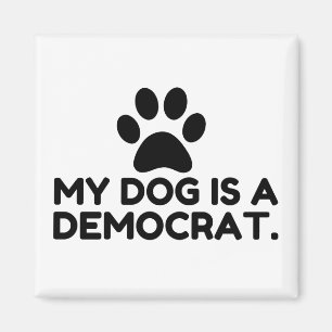Min Hund är demokrat Magnet