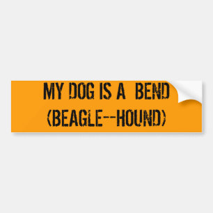 MIN HUND ÄR EN KRÖKNING (BEAGLE--HUND) BILDEKAL