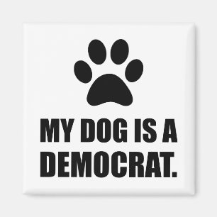 Min hund är ett roligt politiskt för demokrat magnet