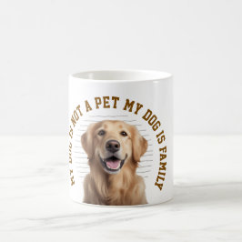 Min hund är familj Rolig hundälskare Citat Kaffemugg