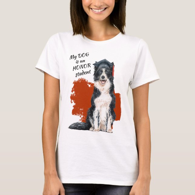 Min Hund är Heder Student T Shirt (Framsida)