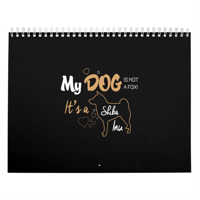 Min hund är ingen räv. Det är en shiba inu Kalender (Omslag)
