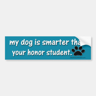 Min hund är mer smart än…., bildekal