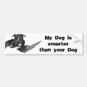 Min hund är mer smart än din hund bildekal