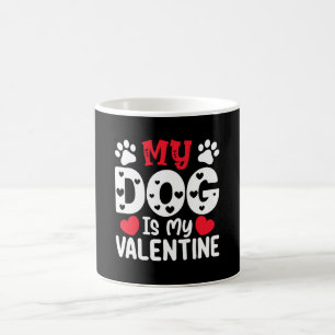 Min hund är min alla hjärtans dag roliga husdjur ä kaffemugg