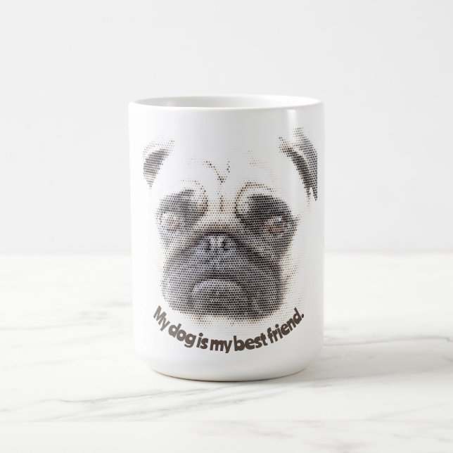 Min hund är min bästa vän. kaffemugg (Center)